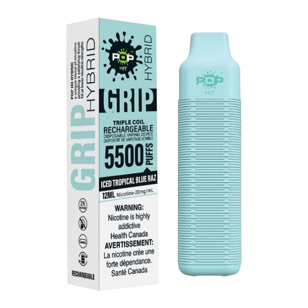 pop-grip-Iced-Tropical-Blue-razz-disposable-vape